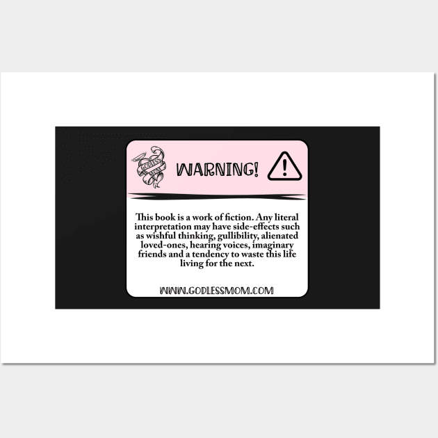 Bible Warning Sticker Wall Art by godlessmom